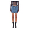 Moon Denim Mini Skirt Light Blue