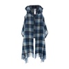 Check Pattern Hooded Scarf