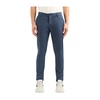 Blue Cotton Elastane Trousers SS24