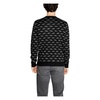 Black Geometric Knit Sweater