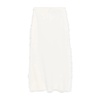 Knitted Fringed Cream Skirt