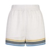 White Silk Tennis Shorts