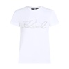 White Logo Embellished T-shirt