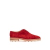 Suede English Lace-Up Moccasin