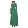 Forest Green One-Shoulder Party Dress