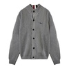 Men's Cotton Cardigan with English Rib MA1454 Grey