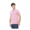 Mens Pink Embroidered Polo Shirt