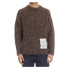 Brown Wool-Alpaca Sweater Raw Diamond