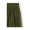 Green Tulle Midi Skirt