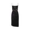 Givenchy Chain Open Back Midi Dress In Black