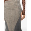 Multicolour Panelled Denim Flared Skirt