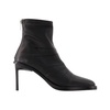 Black Leather Ankle Boots - Hedy