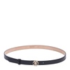 Slim Belt with Gold Logo Closure