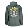 Green Hooded Sweatshirt with Logo Print