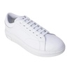 White Leather Sports Sneakers