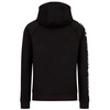 Black EA7 Sweater with Hood and Front Pocket