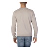 Beige Knitwear, Long Sleeves, Round Neck