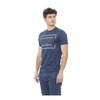 Mens Blue Printed T-Shirt