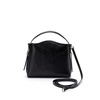 Black Nano Handbag with Metallic Details