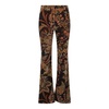 Floral Paisley Print Flared Trousers