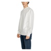 White Round Neck Sweatshirt Long Sleeves