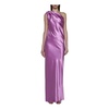 Pink Silk Opera One-Shoulder Dress