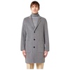 Medium Grey Wool Coat with Buttons