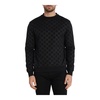 Black Cotton Regular Fit Sweatshirt