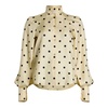 Polka Dot Silk Blouse