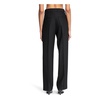 Black Tailored Trousers High-Waisted Straight Leg