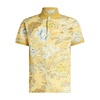 Floral Print Polo Shirt Yellow