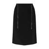 Black Zip Detail Pencil Skirt