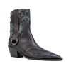 Black/Green Cowboy Boot Cut Off