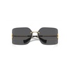 Miu Miu Eyewear Logo-Plaque Oversize-Frameless Sunglasses