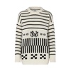 Black/Winter White Lefty Sweater