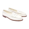 White Leather Loafers for Women