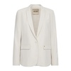 Feminine Blazer with V-Neck and Flap Pockets