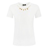 Cotton Women T-shirt with Metal Necklace