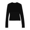 Black Sweater with Shoulder Pads