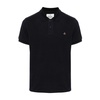 Blue Striped Tipping Polo Shirt