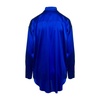 Blue Stretch Silk Shirt