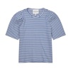 Striped Short Sleeve Top Navy