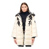 Chic Embroidered Wool Puffer Jacket