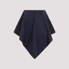 Triangle asymmetric denim miniskirt