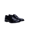 Black Leather Oxford Lace Shoes