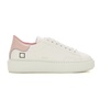 White-Pink SFERA PATENT Leather Sneakers with Laces