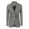 Stylish Double-Breasted Cotton Blend Jacket