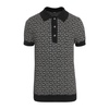 Wool-Blend Monogram Polo Shirt