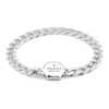 Sterling Silver Bracelet with Gucci Charm