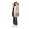 Beige Fur Piumino Coat